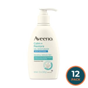 Aveeno Calm + Restore Gel Body Moisturizer, 12 oz - 12 Pack