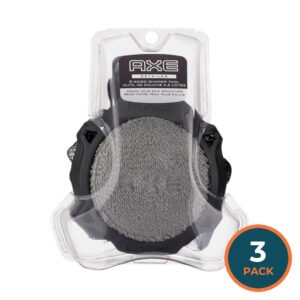 AXE Dual-Sided Men’s Shower Tool Bath Accessory - 3 Pack