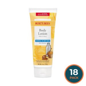 Burt's Bees Milk & Honey Body Lotion for Sensitive Skin - 6 oz - 18 Pack