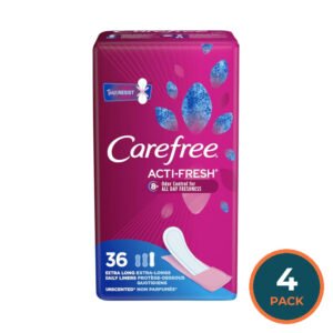 Carefree Extra Long Unscented Panty Liners - 36 Ct - 4 Pack