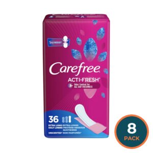 Carefree Extra Long Unscented Panty Liners - 36 Ct- 8 Pack