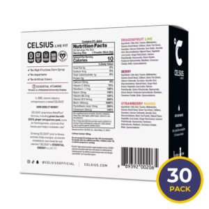 CELSIUS On The Go Powder Sticks Variety Pack - 30 Ct