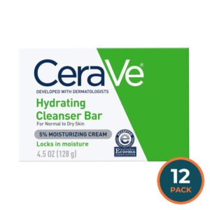 CeraVe Hydrating Cleansing Bar for Normal to Dry Skin, 4.5 oz - 12 Pack