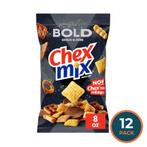 Chex Mix Bold Party Blend Garlic and Herb Snack Mix - 8 oz - 12 Pack