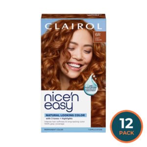 Clairol Nice'n Easy 6R Light Auburn Permanent Hair Color Kit - 12 Pack
