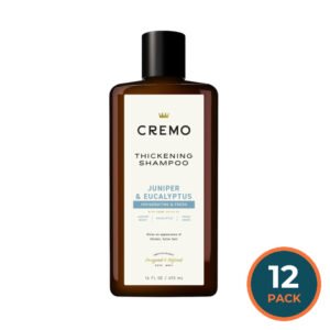 Cremo Thickening Shampoo, Juniper and eucalyptus - 16 oz - 12 Pack