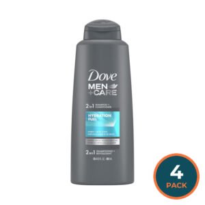 Dove Men+Care Hydrate 2-in-1 Shampoo & Conditioner 20.4 oz - 4 Pack