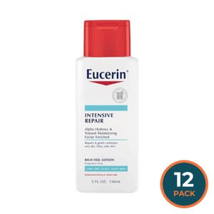 Eucerin Intensive Repair Body Lotion for Very Dry Skin, 5 oz - 12 Pack