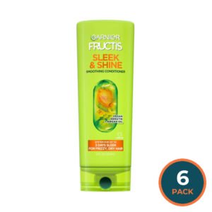 Garnier Fructis Sleek and Shine Conditioner Anti Frizz Smoothing - 12 oz - 6 Pack