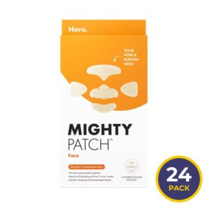 Hero Cosmetics Mighty Patch Face XL Hydrocolloid Acne Patches, 5 Ct - 24 Pack