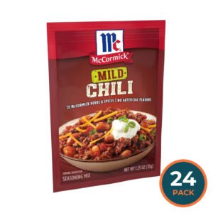 McCormick Mild Chili Seasoning Mix, 1.25 oz - 24 Pack