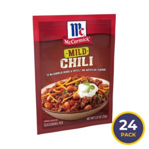 McCormick Mild Chili Seasoning Mix, 1.25 oz - 24 Pack
