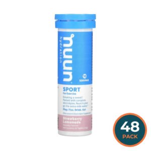 Nuun Sport Strawberry Lemonade Electrolyte Hydration Tablets - 10 Ct - 48 Pack