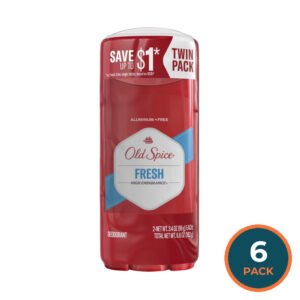 Old Spice High Endurance Fresh Deodorant, 3.4 oz - Twin Pack - 6 Pack