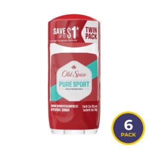 Old Spice High Endurance Pure Sport Antiperspirant Deodorant, 3.3 oz - Twin Pack - 6 Pack
