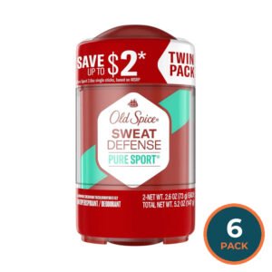 Old Spice Sweat Defense Lemon Lime Soft Solid Deodorant, 2.6 oz - Twin Pack - 6 Pack