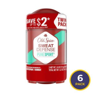 Old Spice Sweat Defense Lemon Lime Soft Solid Deodorant, 2.6 oz - Twin Pack - 6 Pack