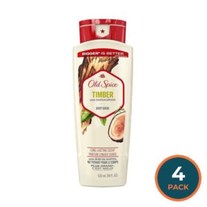 Old Spice Timber Body Wash - 18 oz - 4 Pack