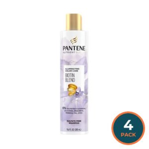 Pantene Biotin Color-Safe Shampoo, 9.6 oz - 4 Pack