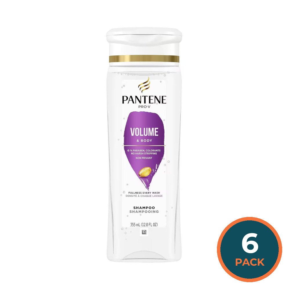 Pantene Pro-V Volume & Body Shampoo - 12 oz - 6 Pack