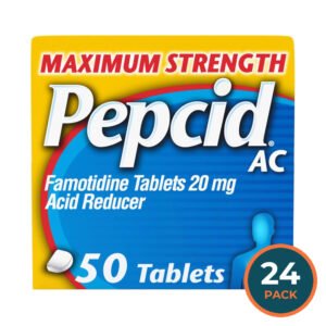 Pepcid Maximum Strength Tablets, 50 Ct - 24 Pack