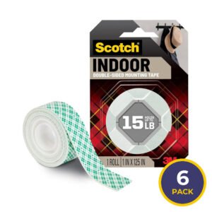 Scotch-Mount Heavy Duty Mounting Tape Indoor Outdoor - 6 Pack