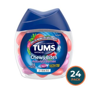 TUMS Chewy Bites Assorted Berries - 32 Ct - 24 Pack