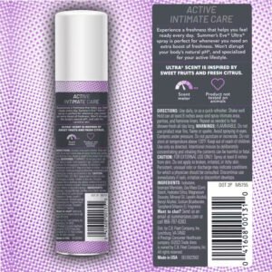 Summer’s Eve Ultra Extra Strength Daily Intimate Deodorant Spray, 2 oz - 24 Pack