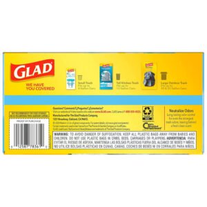 Glad OdorShield Fresh Clean Tall Kitchen Bags 13 Gallon - 40 Ct - 6 Pack