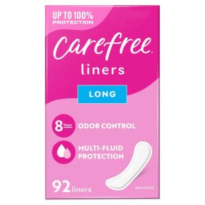 Carefree Longs Acti-Fresh Pantiliners - 92 Ct - 4 Pack