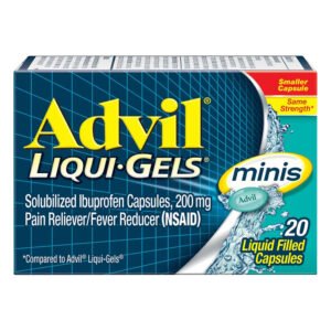 Advil Liqui-Gels Minis Pain Reliever and Fever Reducer 20 Ct - 72 Pack