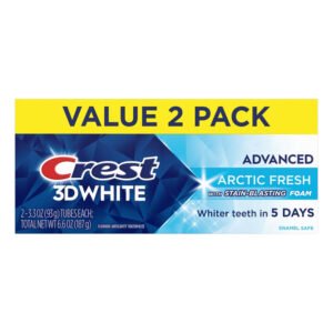 Crest 3D White Advanced Arctic Fresh Toothpaste 3.3 oz - 2 Ct - 6 Pack