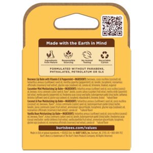 Burt’s Bees Assorted Flavors Lip Balm, 0.15 oz - 4 Ct - 12 Pack
