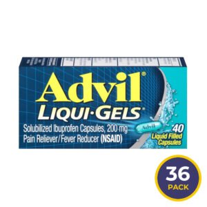 Advil Liqui-Gels Pain Reliever and Fever Reducer 40 Ct - 36 Pack