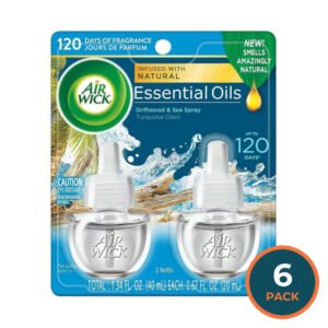 Air Wick Turquoise Oasis Scented Oil Twin Refill, 0.67 oz - 6 Pack