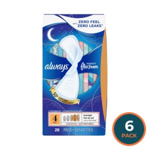Always Infinity FlexFoam Size 4 Pads with Wings - 26 Ct - 6 Pack