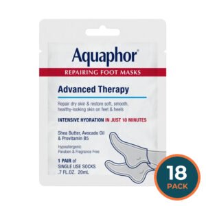 Aquaphor Repairing Foot Mask 0.7 oz - 1 Pair - 18 Pack