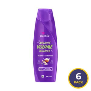 Aussie Miracle Smooth Shampoo - 12.1 oz - 6 Pack