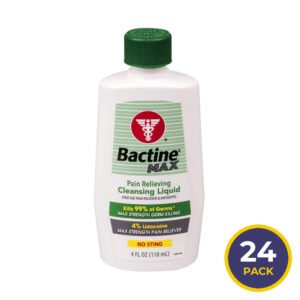 Bactine MAX Pain Relieving Cleansing Liquid Spray - 4 oz - 24 Pack