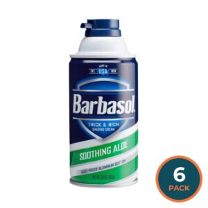 Barbasol Aloe Men’s Foam Shaving Cream 10 oz - 6 Pack