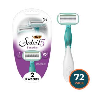 BIC Soleil Sensitive Advanced Women’s Disposable Razors  -2 Ct - 72 Pack