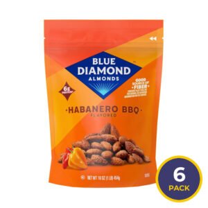 Blue Diamond Bold Habanero BBQ Almonds - 16 oz - 6 Pack