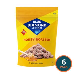 Blue Diamond Honey Roasted Almonds - 16 oz - 6 Pack