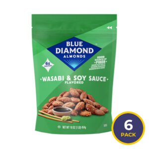 Blue Diamond Wasabi & Soy Sauce Almonds - 16 oz - 6 Pack