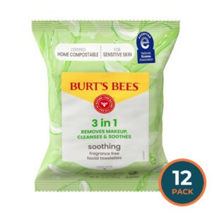 Burt’s Bees Sensitive Skin Facial Cleansing Towelettes - 30 Ct - 12 Pack