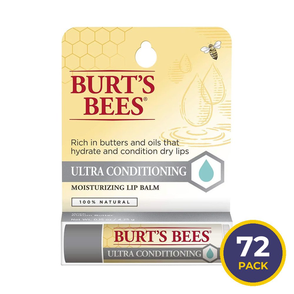 Burt’s Bees Ultra Conditioning Lip Balm - 0.15 oz - 72 Pack