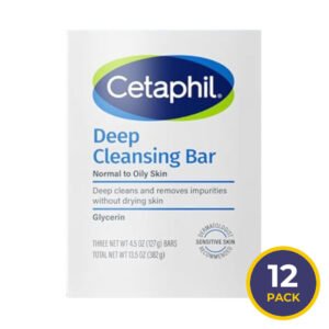 Cetaphil Antibacterial Sensitive Skin Cleansing Bar - 4.5 oz - 12 Pack