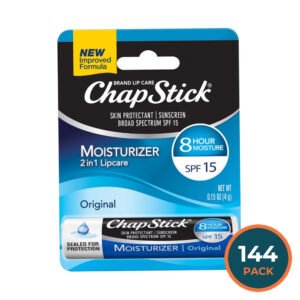 ChapStick Moisturizer Original Lip Balm SPF 15 - 0.15 oz - 144 Pack