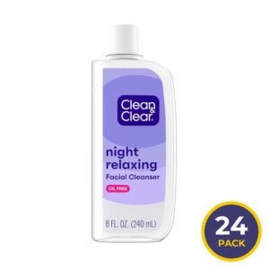 Clean & Clear Night Relaxing Deep Cleaning Face Wash -  8 oz - 24 Pack