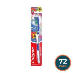 Colgate Plus Adult Full Head Soft Toothbrush - 72 Pack